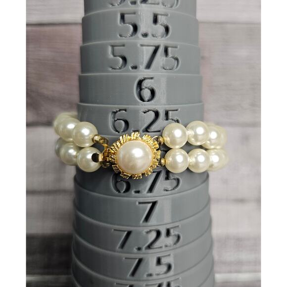 5 Piece PEARL JEWELRY Bundle Lot Vintage Necklace Brooch Bracelet Costume GIFT - Picture 6 of 10